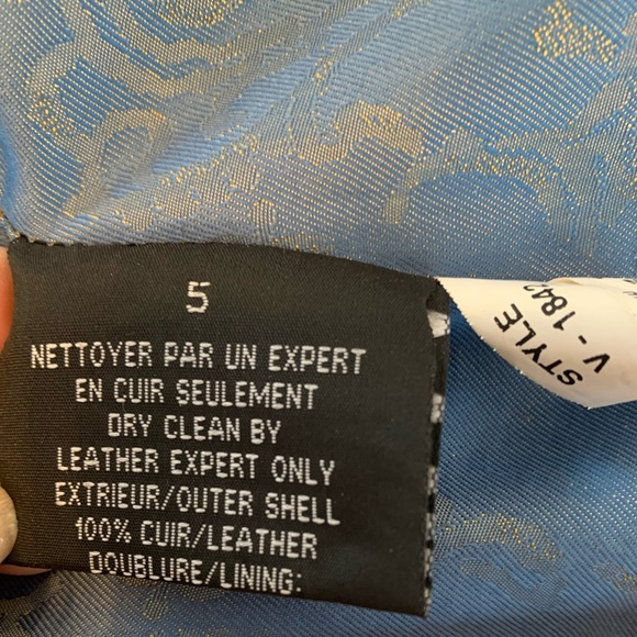 Coat, leather light tan brown, double lining cloth - Picture 8 of 13